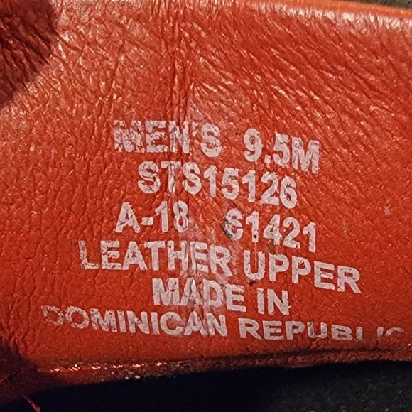 ❤Men's Sperry Top Siders, Black Leather w/ Tri-Color Soles & Memory Foam Insoles - Picture 12 of 13